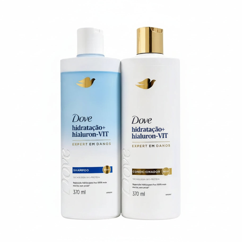Kit Shampoo e Condicionador Dove Hidratação + Hialuron-VIT (2x370ml)